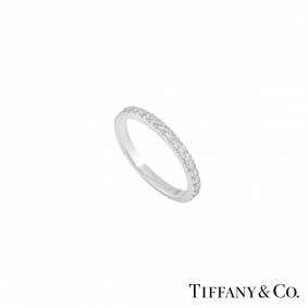 Tiffany & Co. Soleste Diamond Platinum Ring 0.34ct G/VS